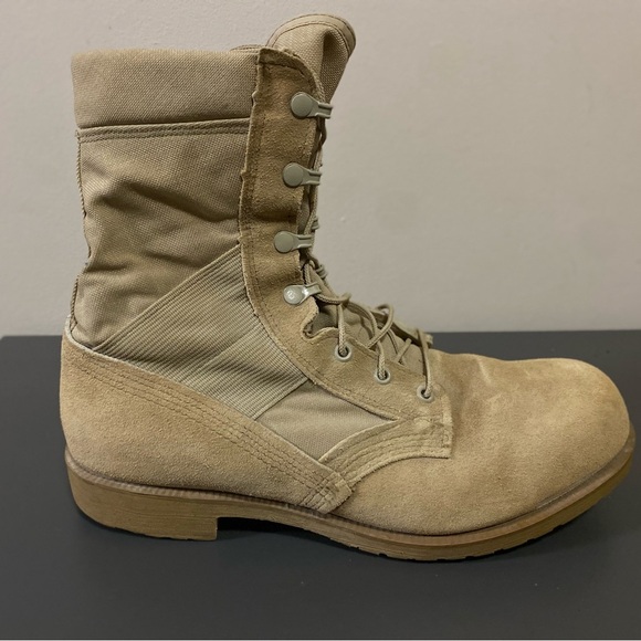 Belleville Mens Military Combat Boots Sz 10.5R Work boot Steel Toe - Picture 2 of 14